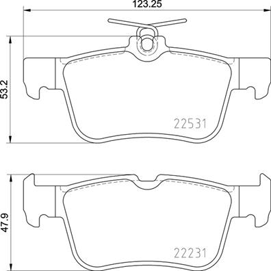 Set placute frana,frana disc P 24 175 BREMBO