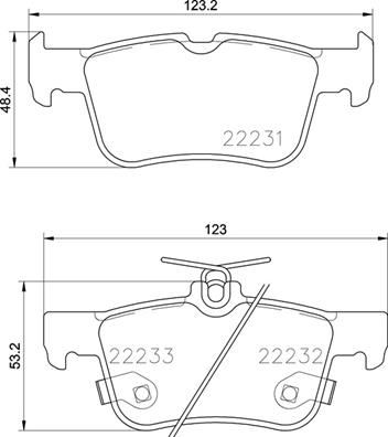 Set placute frana,frana disc P 24 201 BREMBO