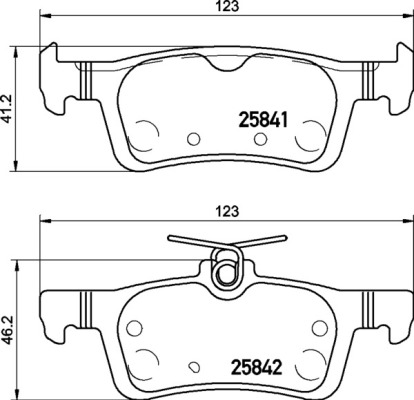 Set placute frana,frana disc P 24 204 BREMBO