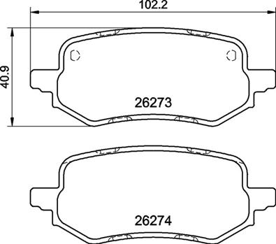 Set placute frana,frana disc P 24 237 BREMBO