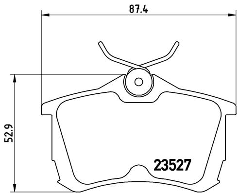 Set placute frana,frana disc P 28 030 BREMBO