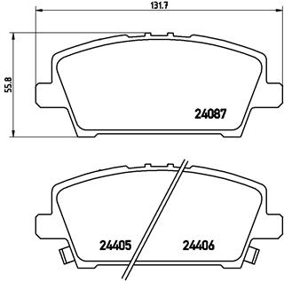 Set placute frana,frana disc P 28 037 BREMBO