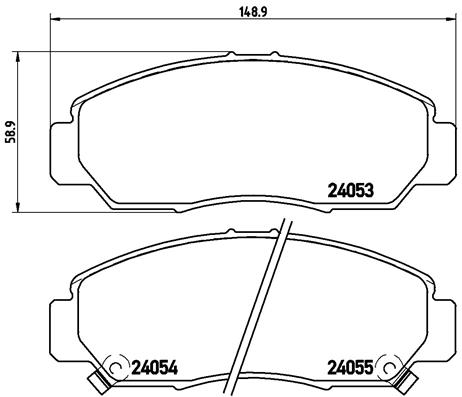 Set placute frana,frana disc P 28 047 BREMBO