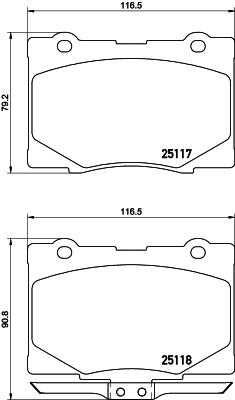 set placute frana,frana disc P 28 079 BREMBO