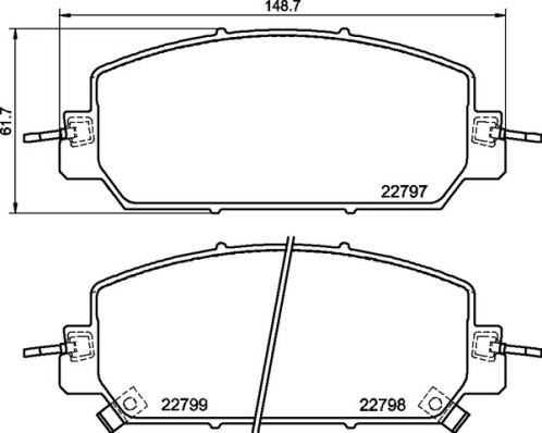 set placute frana,frana disc P 28 098 BREMBO