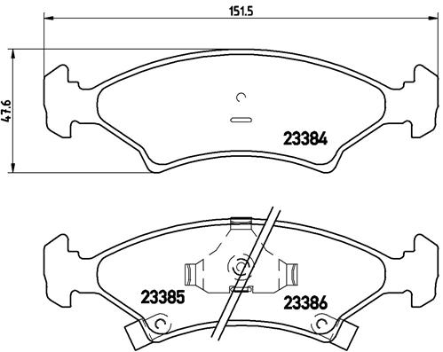 set placute frana,frana disc P 30 009 BREMBO