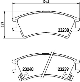 set placute frana,frana disc P 30 011 BREMBO