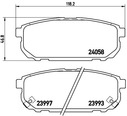 Set placute frana,frana disc P 30 023 BREMBO