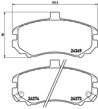 set placute frana,frana disc P 30 029 BREMBO