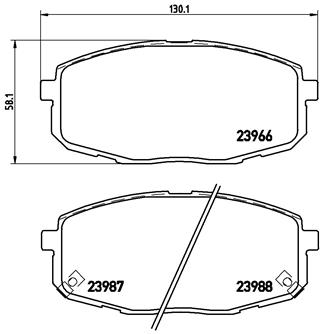 Set placute frana,frana disc P 30 034 BREMBO