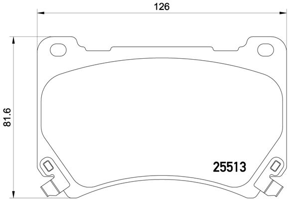 set placute frana,frana disc P 30 052 BREMBO
