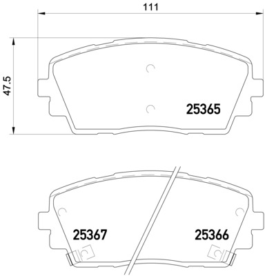 Set placute frana,frana disc P 30 053 BREMBO