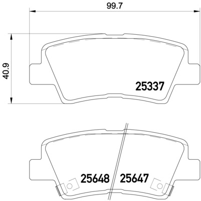 Set placute frana,frana disc P 30 054 BREMBO