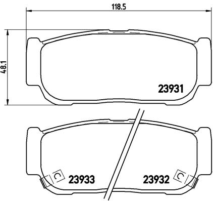 set placute frana,frana disc P 30 057 BREMBO