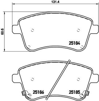 Set placute frana,frana disc P 30 064 BREMBO