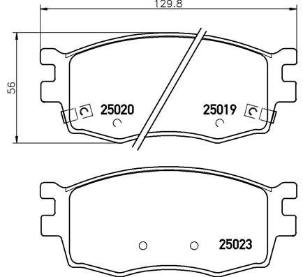 Set placute frana,frana disc P 30 069 BREMBO