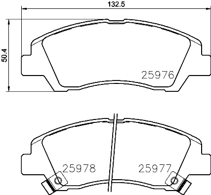 Set placute frana,frana disc P 30 076 BREMBO