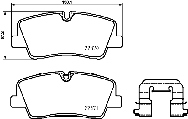 set placute frana,frana disc P 30 085 BREMBO
