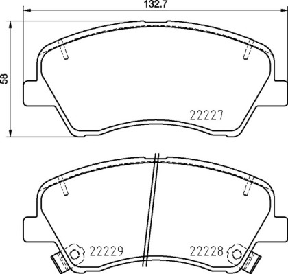 Set placute frana,frana disc P 30 098 BREMBO