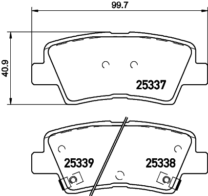 Set placute frana,frana disc P 30 101 BREMBO