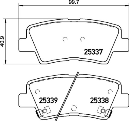 Set placute frana,frana disc P 30 106 BREMBO