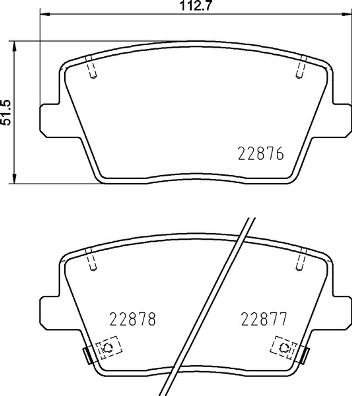 Set placute frana,frana disc P 30 112 BREMBO