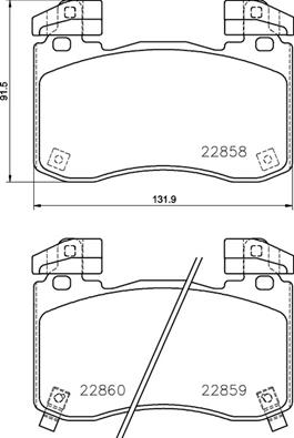 Set placute frana,frana disc P 30 113 BREMBO