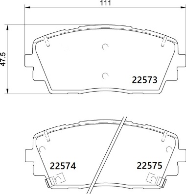 set placute frana,frana disc P 30 115 BREMBO