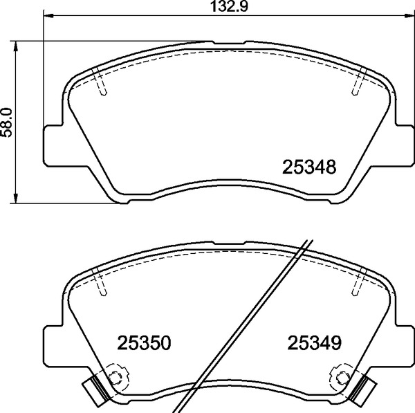 Set placute frana,frana disc P 30 122 BREMBO