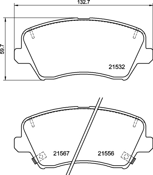 Set placute frana,frana disc P 30 123 BREMBO