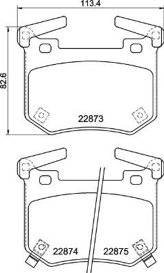 Set placute frana,frana disc P 30 124 BREMBO