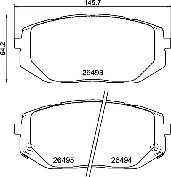 Set placute frana,frana disc P 30 140 BREMBO