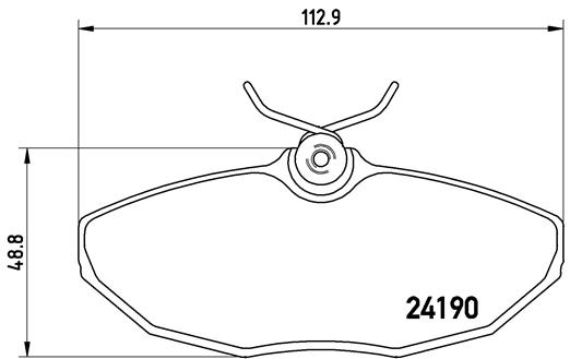 set placute frana,frana disc P 36 015 BREMBO