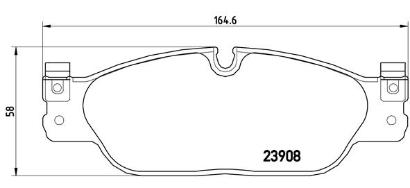 Set placute frana,frana disc P 36 021 BREMBO