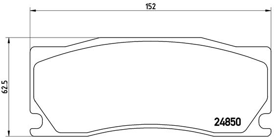 set placute frana,frana disc P 36 023 BREMBO