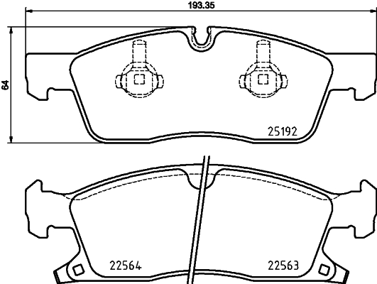 Set placute frana,frana disc P 37 022 BREMBO