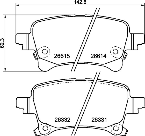 Set placute frana,frana disc P 37 029 BREMBO