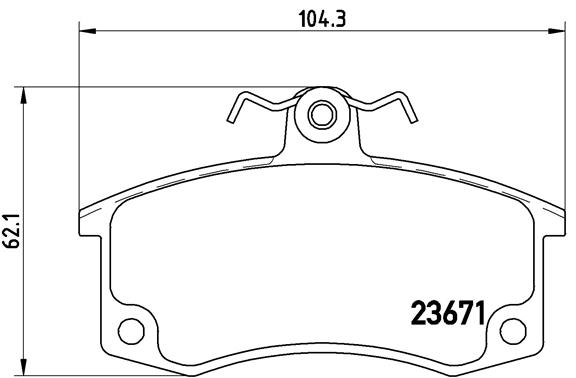 set placute frana,frana disc P 41 004 BREMBO