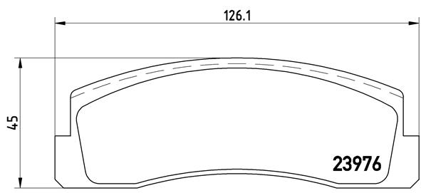 set placute frana,frana disc P 41 005 BREMBO