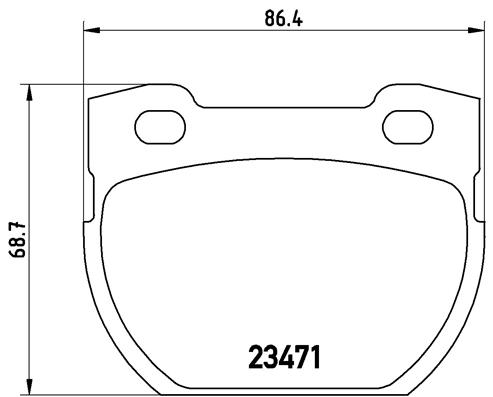 Set placute frana,frana disc P 44 006 BREMBO