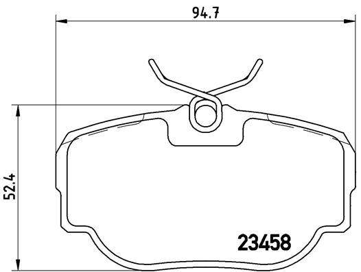 set placute frana,frana disc P 44 009 BREMBO