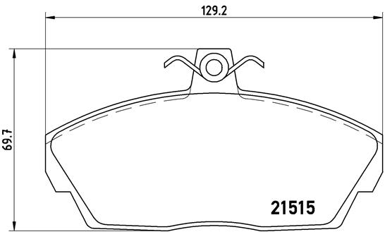 Set placute frana,frana disc P 44 010 BREMBO