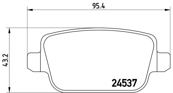 Set placute frana,frana disc P 44 016 BREMBO