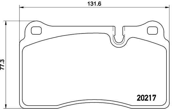 Set placute frana,frana disc P 44 018 BREMBO