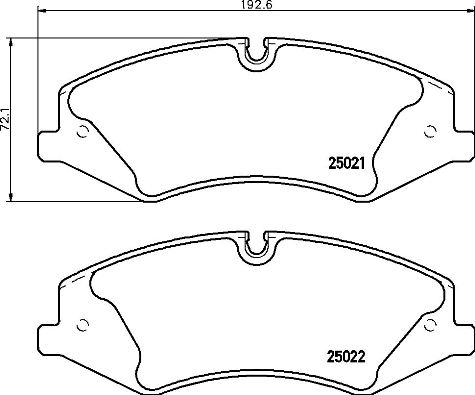 Set placute frana,frana disc P 44 024 BREMBO