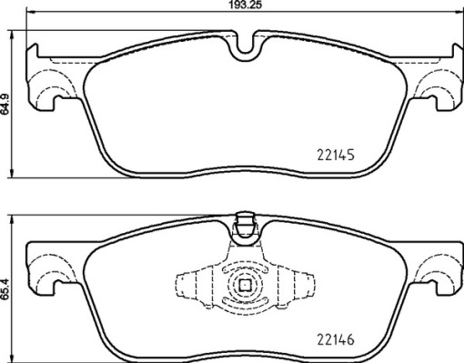 Set placute frana,frana disc P 44 026 BREMBO