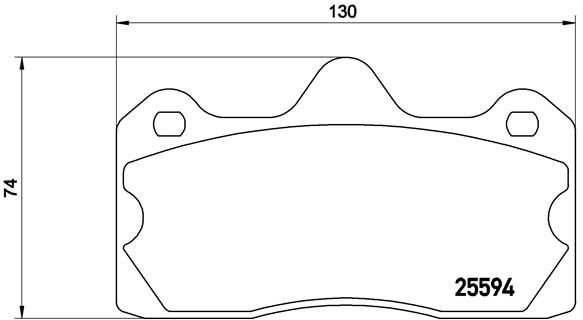 Set placute frana,frana disc P 47 002 BREMBO