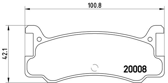 set placute frana,frana disc P 49 005 BREMBO