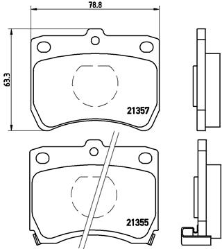 set placute frana,frana disc P 49 013 BREMBO