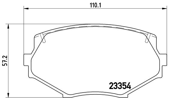 set placute frana,frana disc P 49 020 BREMBO